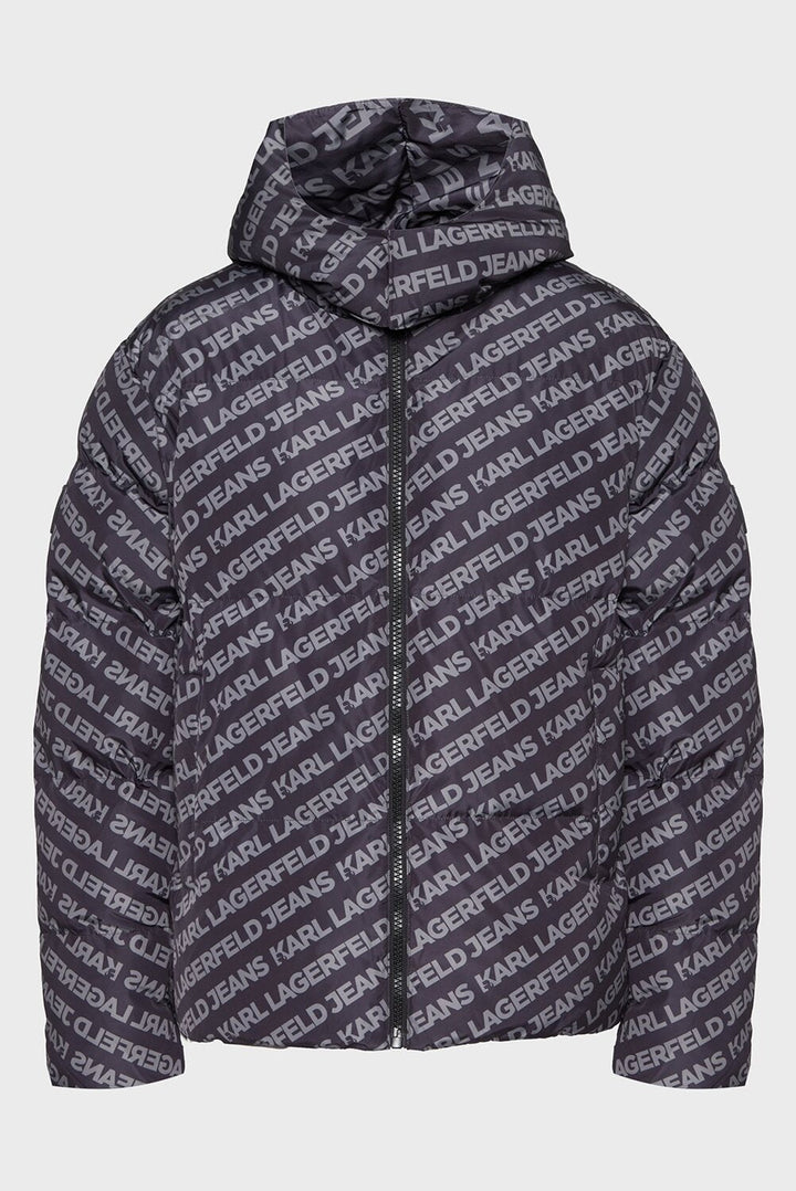 KARL LAGERFELD  Bomber Puffer Aop Allover Logo Uomo |  JEK PIT