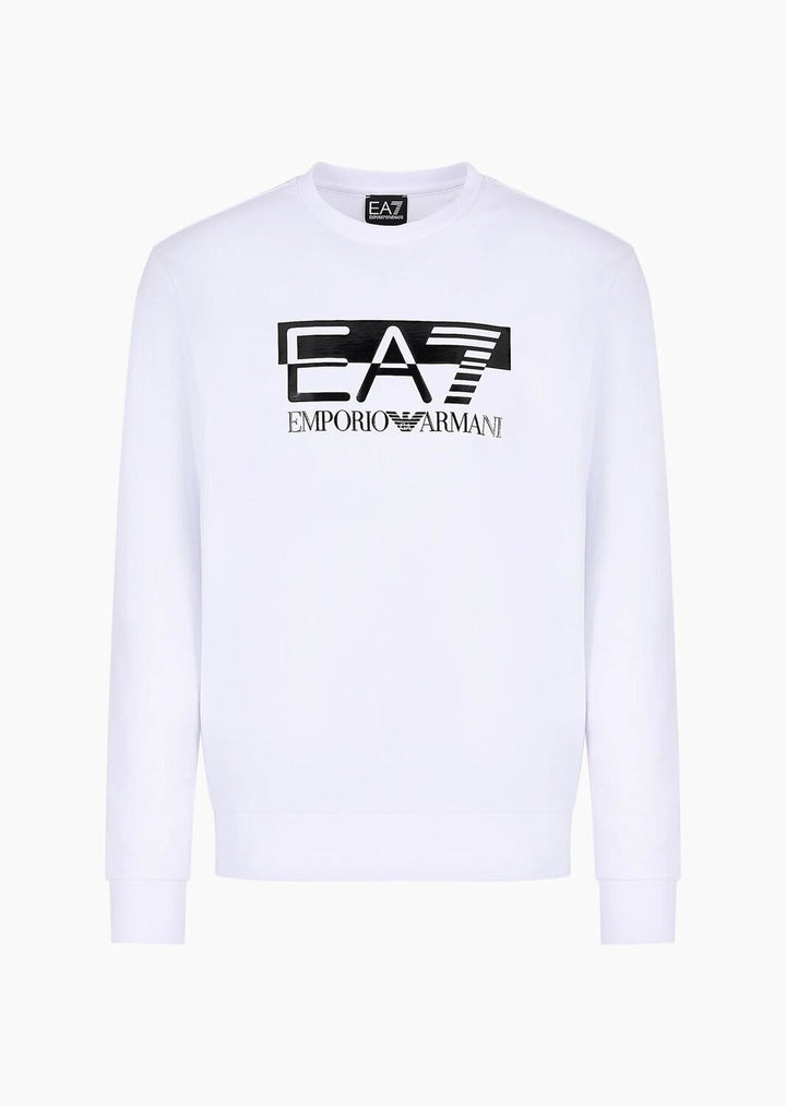 EMPORIO ARMANI EA7  Felpa Giro Stampa Centrale Uomo |  JEK PIT