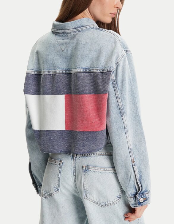 TOMMY JEANS  Giubbino In Jeans Croppo Trckr Jkt Donna |  JEK PIT