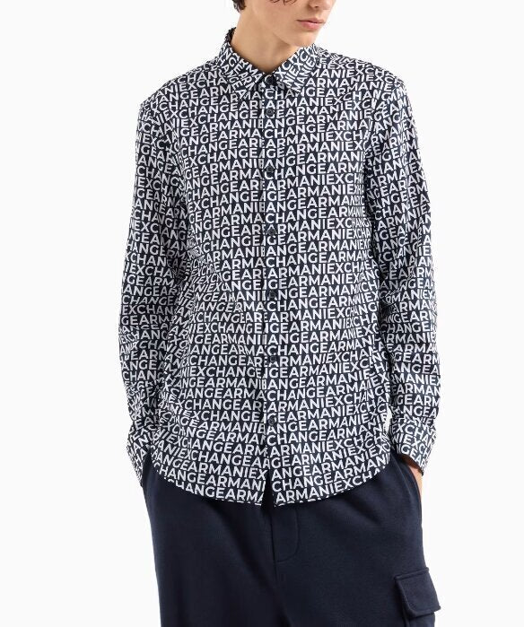 ARMANI EXCHANGE  Camicia Logo Allover |  JEK PIT