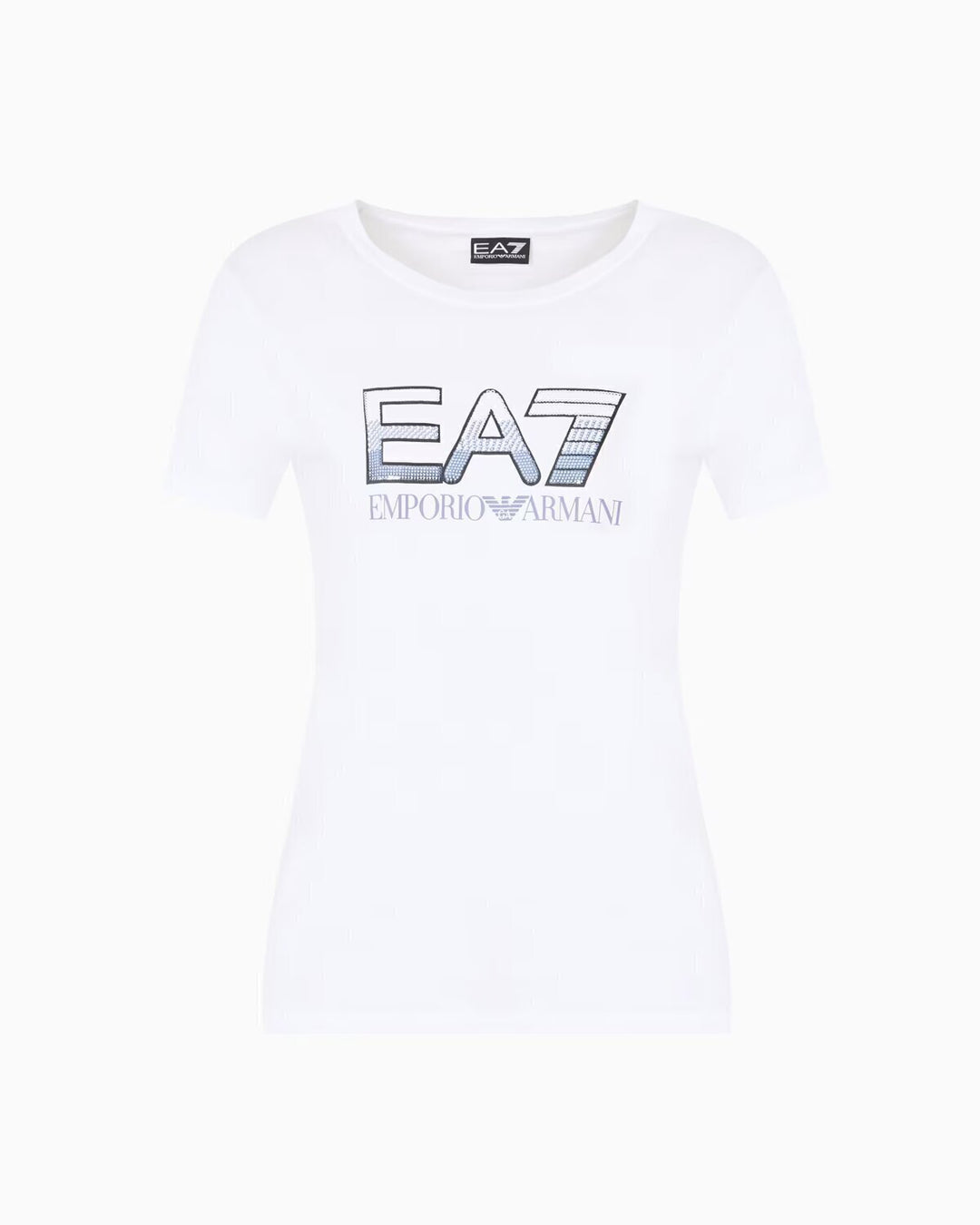 EMPORIO ARMANI EA7  t-Shirt Train Logo Series Wpailletes Donna |  JEK PIT
