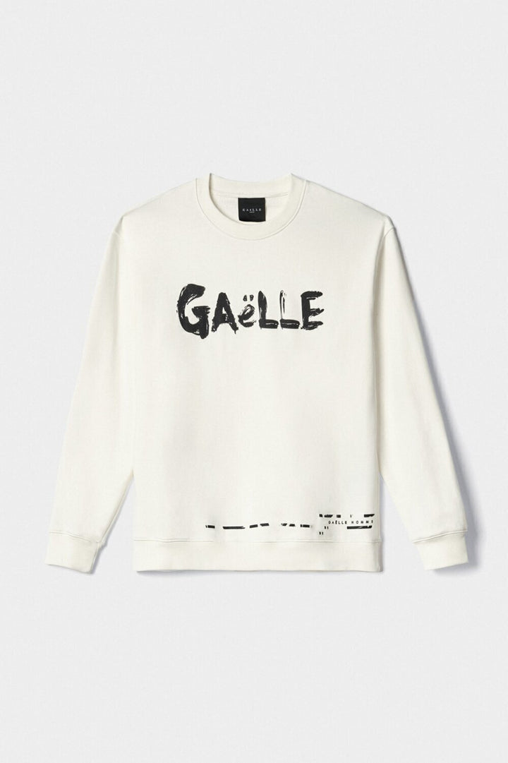 GAELLE  Felpa Giro Logo Pittato Gr Uomo |  JEK PIT