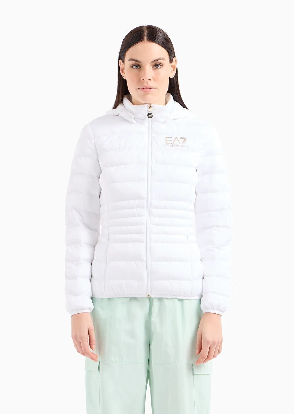EMPORIO ARMANI EA7  Piumino Capp. Trapuntato Logo Pc Donna |  JEK PIT