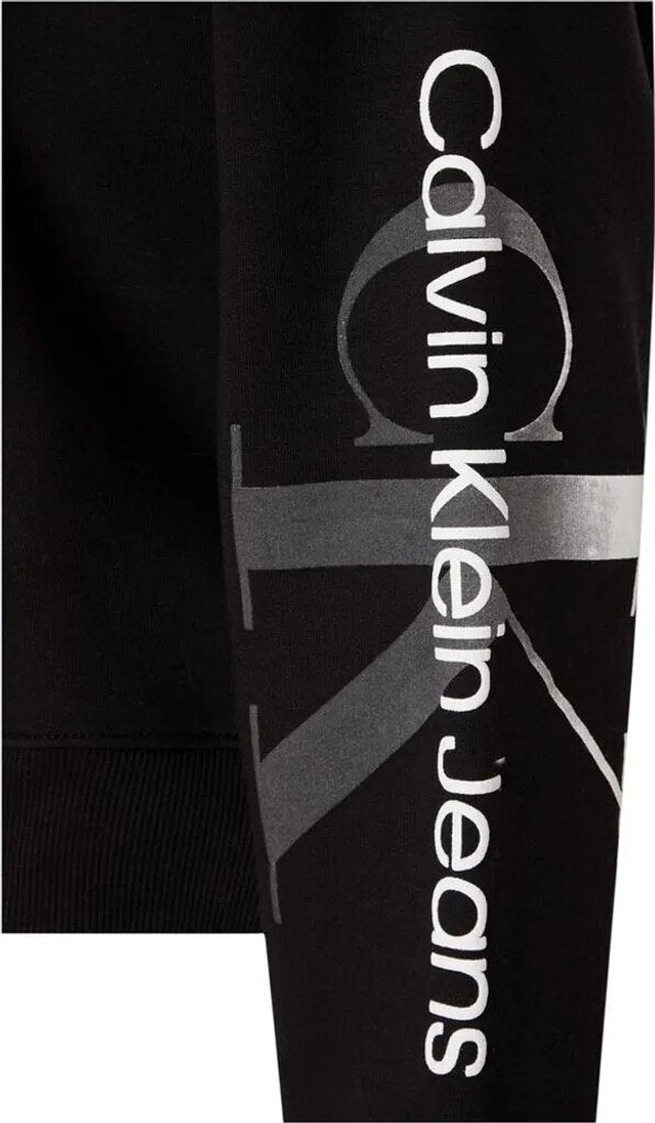 CALVIN KLEIN  Felpa Cappuccio Stampa Manica Donna |  JEK PIT