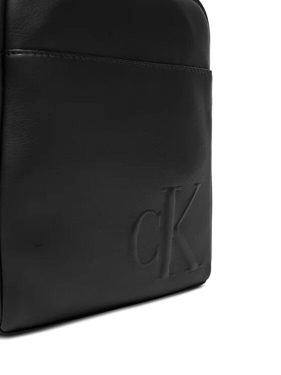 CALVIN KLEIN  Borsello In Pelle Logo Rilievo Grande Uomo |  JEK PIT