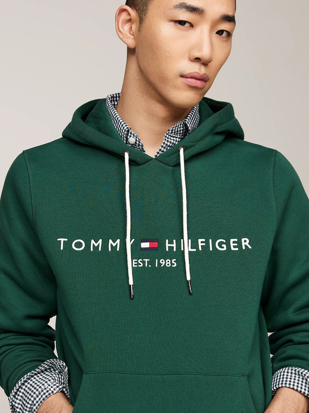 TOMMY HILFIGER  Felpa Con Cappuccio Logo Est Ricamo Uomo |  JEK PIT