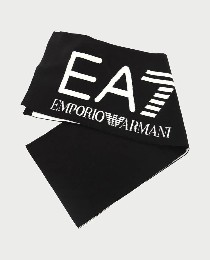 EMPORIO ARMANI EA7  Sciarpa Bicolor Logo Grande Uomo |  JEK PIT