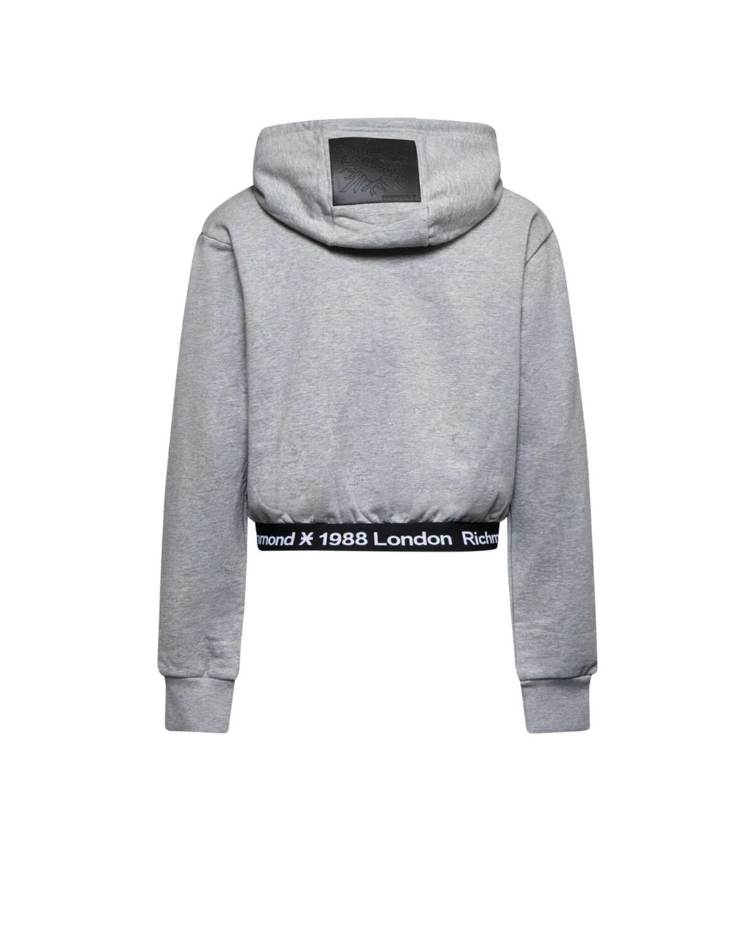 JOHN RICHMOND X  Felpa Con Capp. Logo Fondo Elastico Donna |  JEK PIT