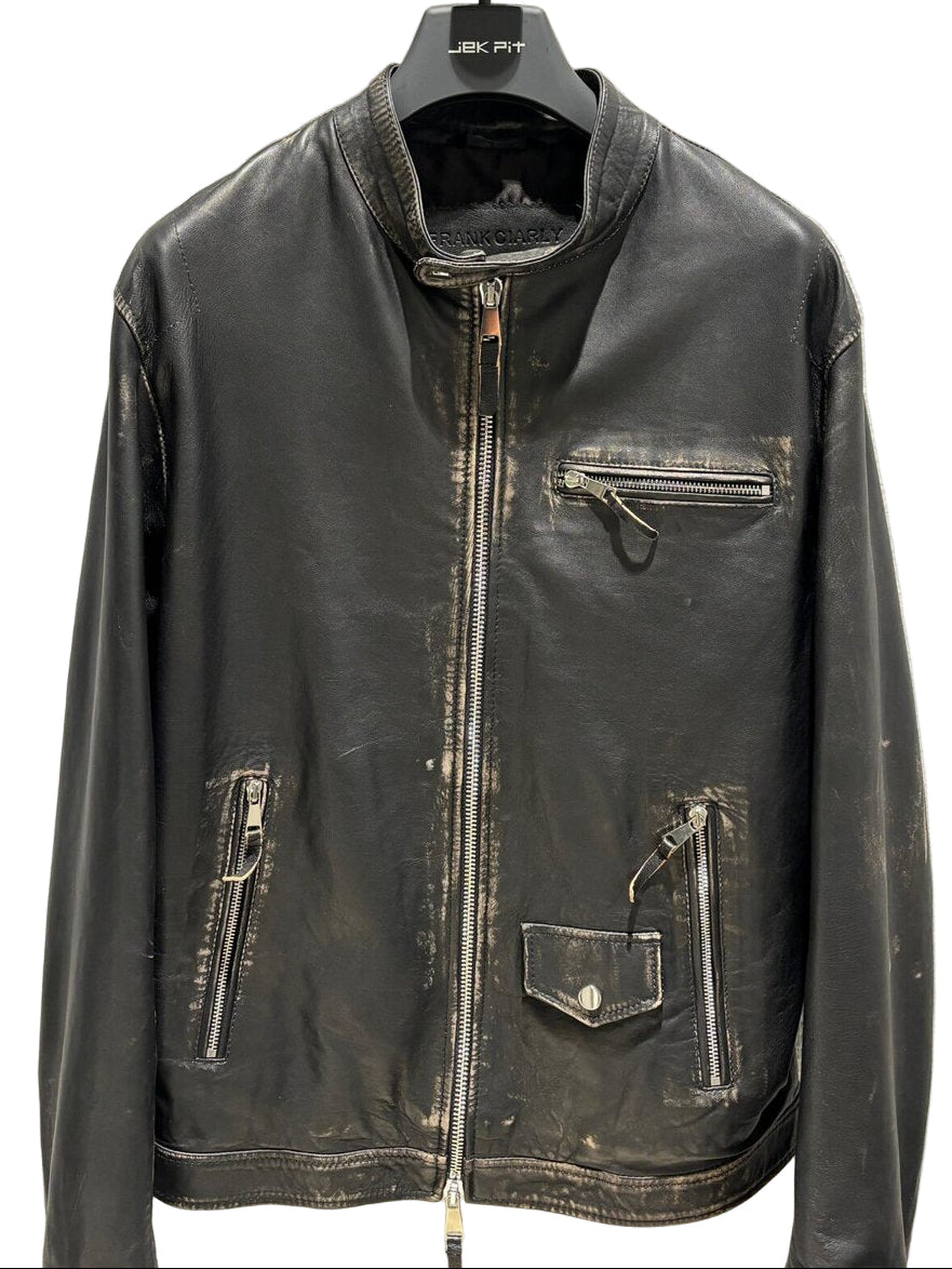 FRANK CIARLY  Giubbino Pelle Biker Zip Uomo |  JEK PIT