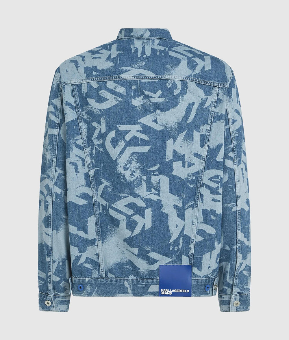 KARL LAGERFELD  Giubbino In Jeans Allover Uomo |  JEK PIT