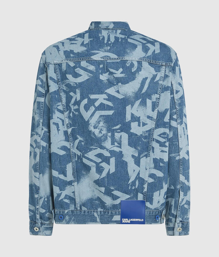 KARL LAGERFELD  Giubbino In Jeans Allover Uomo |  JEK PIT