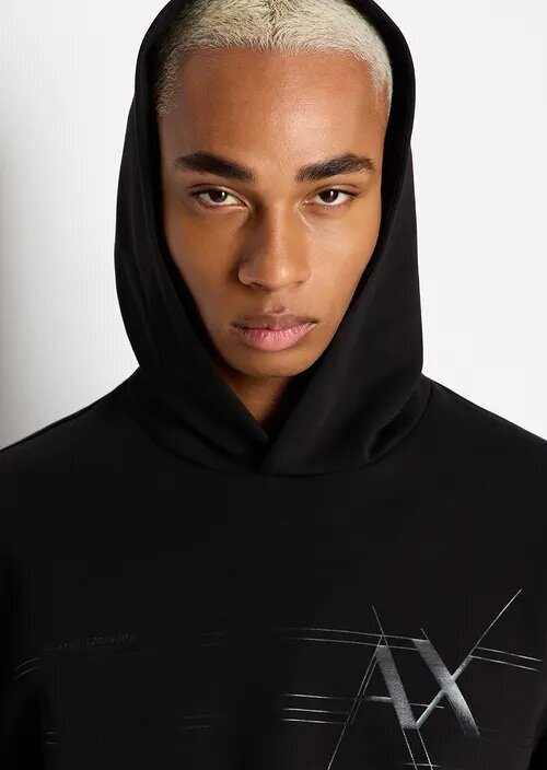 ARMANI EXCHANGE  Felpa Capp. Stampa Su Tinta Uomo |  JEK PIT