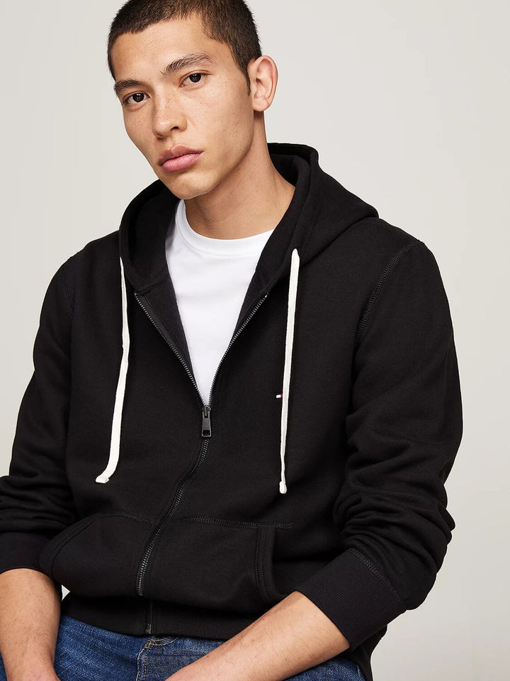 TOMMY HILFIGER  Felpa Basic Con Zip e Cappuccio Uomo |  JEK PIT