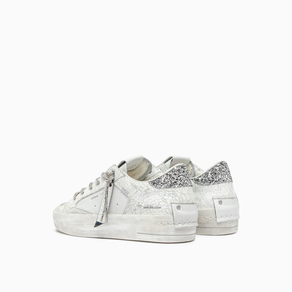 CRIME LONDON  Sneakers Vintage Lacci e Retro Strass Donna |  JEK PIT