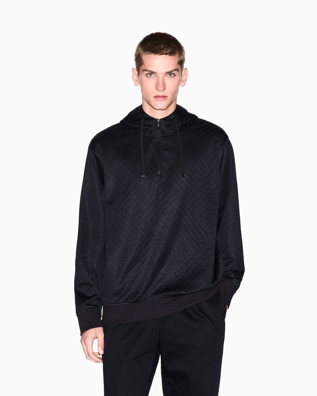 ARMANI EXCHANGE  Felpa Con Cappuccio Allover Series Uomo |  JEK PIT