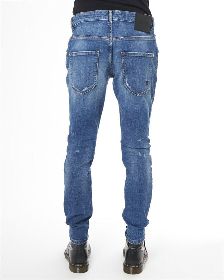 JOHN RICHMOND X  Jeans 5 Pockets Feiner Strappato Uomo |  JEK PIT
