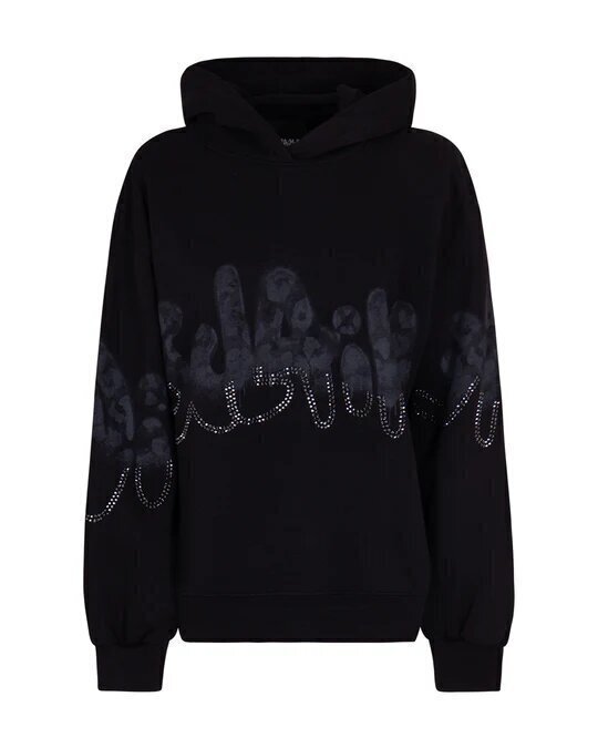 DISCLAIMER  Felpa Capp. Crop Logo Con Brillantini Donna |  JEK PIT