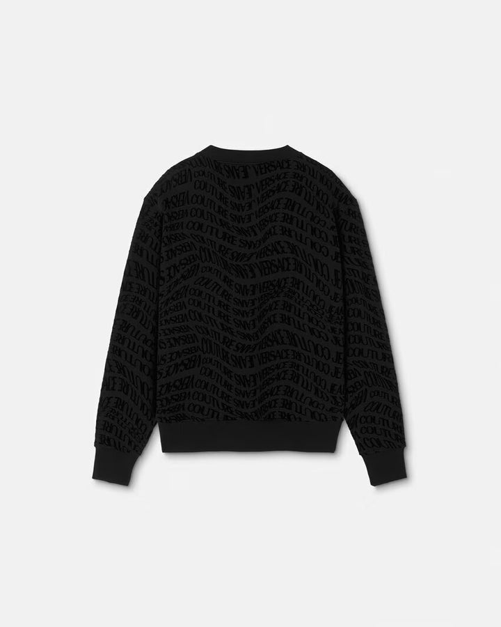 VERSACE JEANS  Felpa Giro Flock Liquify Uomo |  JEK PIT