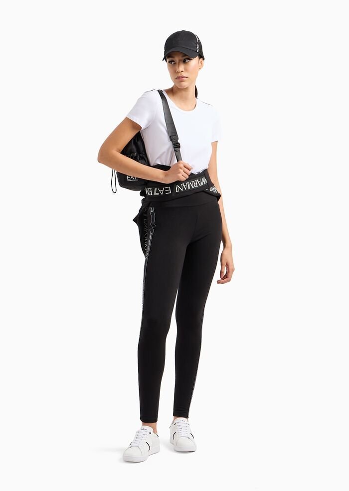 EMPORIO ARMANI EA7  t-Shirt Banda Texture Donna |  JEK PIT