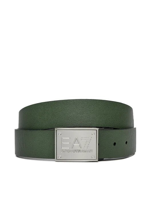 EMPORIO ARMANI EA7  Cintura Placca Argento Bicolor Uomo |  JEK PIT