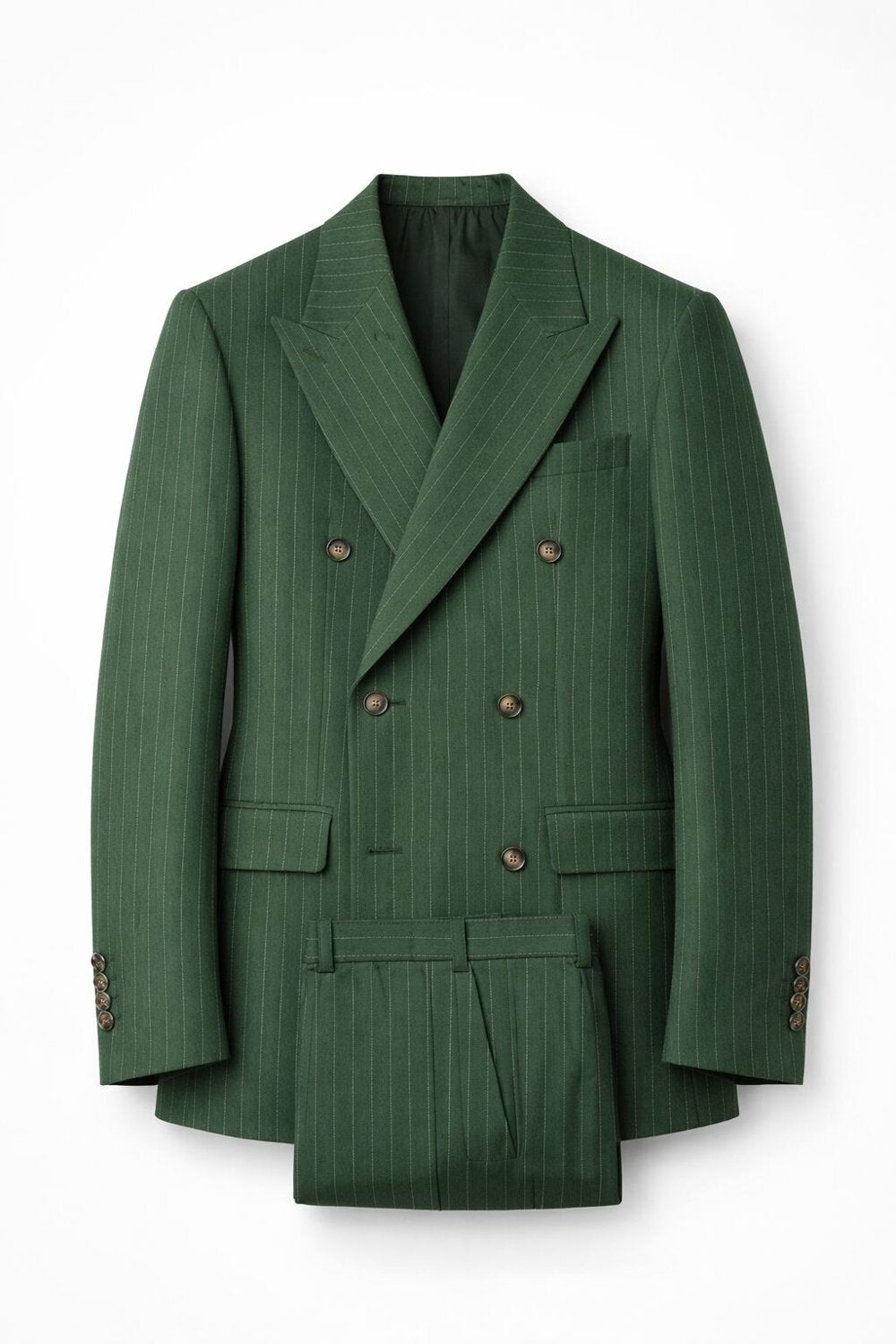 Abito doppiopetto rigato STRAF con dettagli eleganti, in tessuto a righe sottili, vestibilità moderna e stile sofisticato.