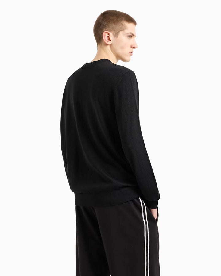 Maglione Giro Logo Corsivo Pc Uomo - JEK PIT