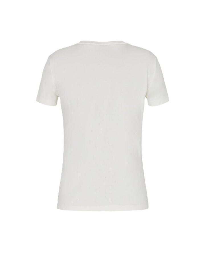 EMPORIO ARMANI EA7  t-Shirt Girocollo Logo Brillantini Donna |  JEK PIT