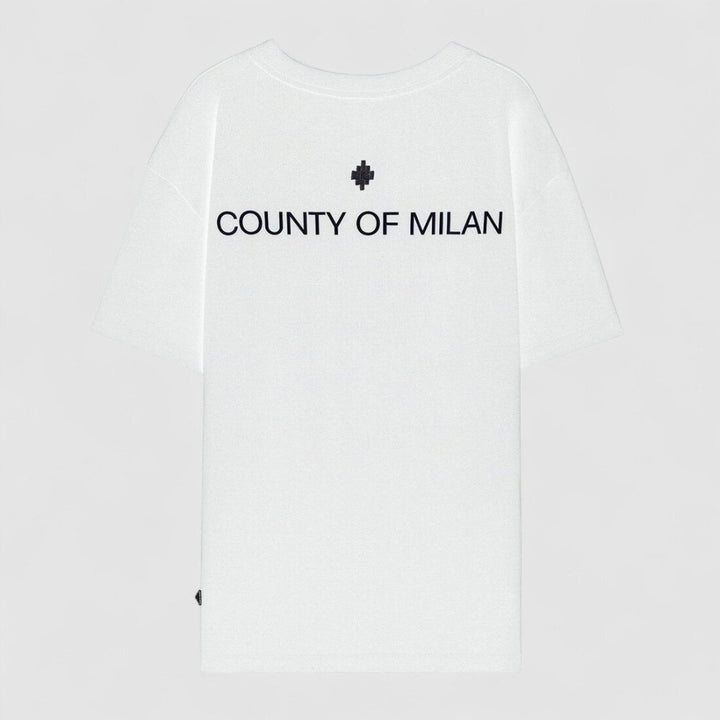 COUNTY OF MILAN - BURLON  t-Shirt In Jersey Logo Retro Grande Uomo |  JEK PIT