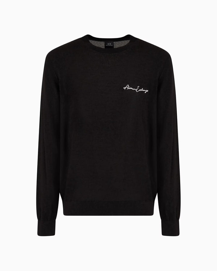 ARMANI EXCHANGE  Maglione Giro Logo Corsivo Pc Uomo |  JEK PIT