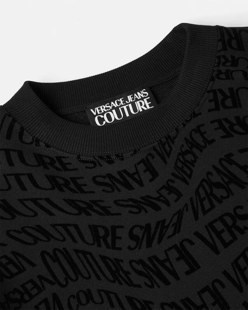 VERSACE JEANS  Felpa Giro Flock Liquify Uomo |  JEK PIT