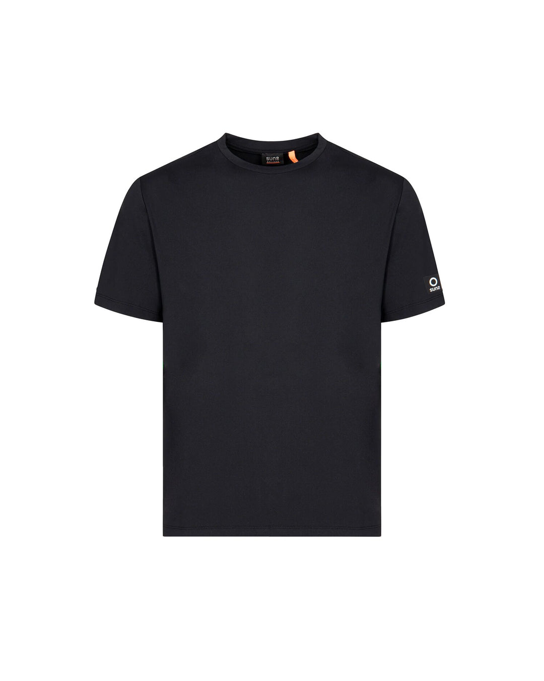 T-shirt SUNS Paul Tek Glued in cotone con stampa grafica, maniche corte e design casual, visibile in dettaglio nell'immagine.