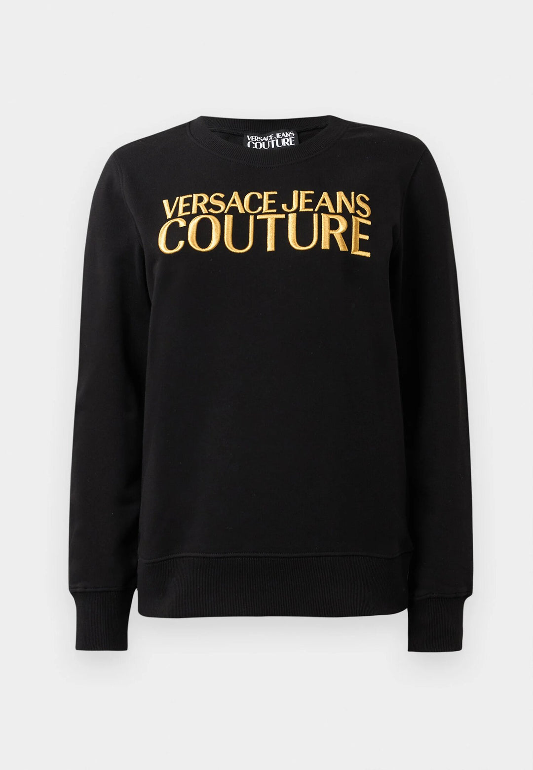 VERSACE JEANS  Felpa Giro Con Ricamo Gold Donna |  JEK PIT