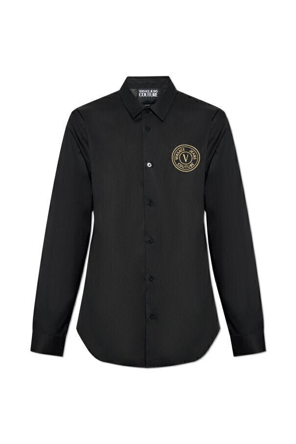 VERSACE JEANS  Camicia Logo Cerchio Dorato Gr Uomo |  JEK PIT