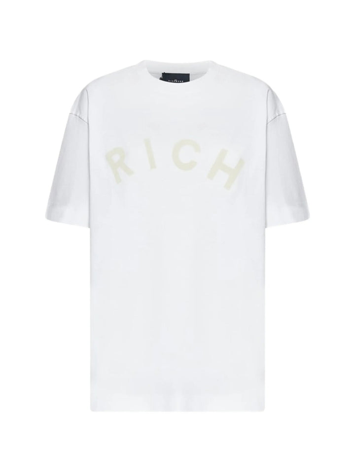 JOHN RICHMOND  t-Shirt Con Stampa Floccata Centrale Uomo |  JEK PIT