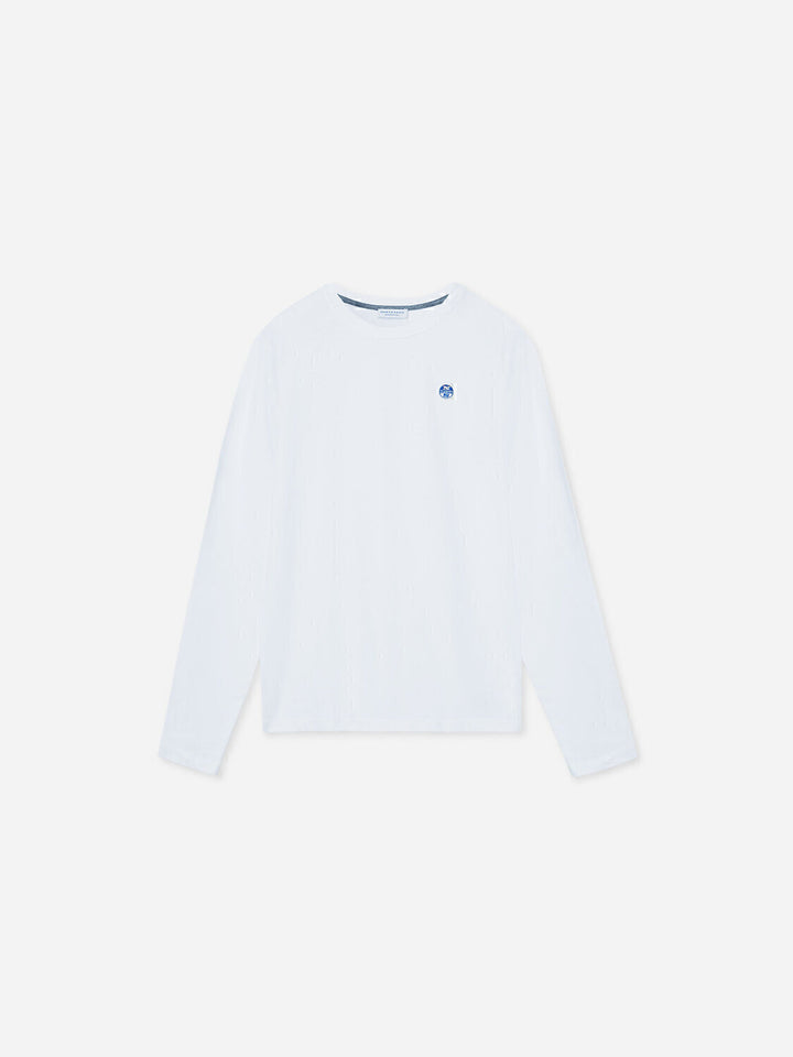 T-Shirt M.lunga Basic Ricamo Uomo - JEK PIT