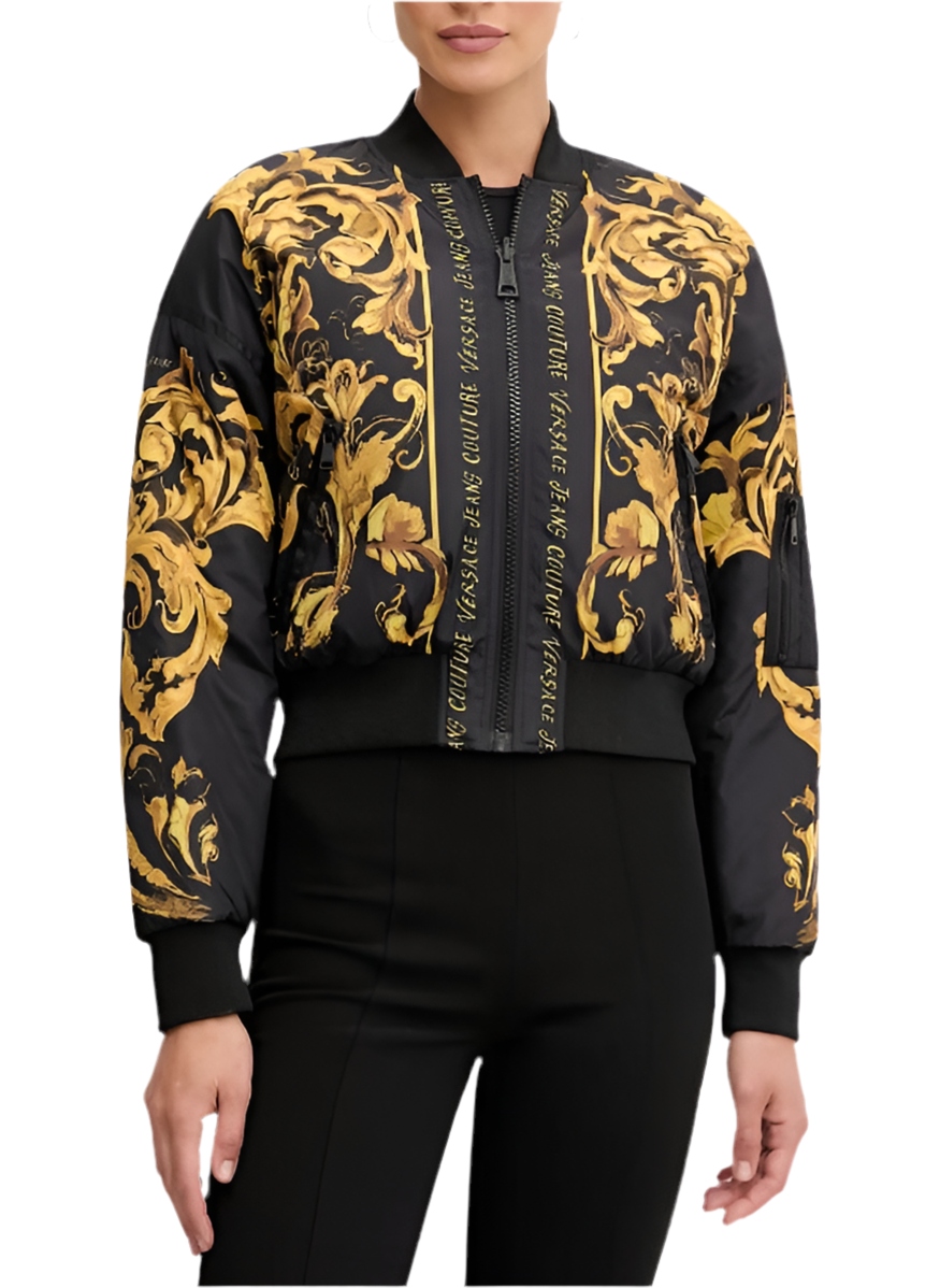 VERSACE JEANS  Bomber Reversibile Baroque Print Donna |  JEK PIT