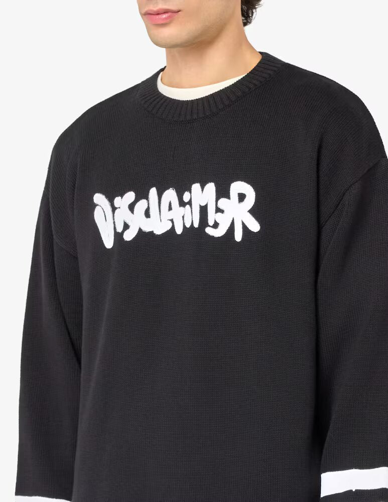 DISCLAIMER  Maglione Girocollo In Tricot Uomo |  JEK PIT