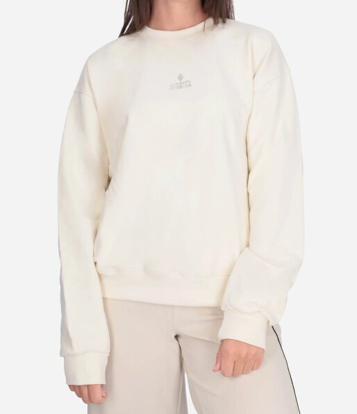 COUNTY OF MILAN - BURLON  Felpa a Giro Logo Brillantini Piccolo Donna |  JEK PIT