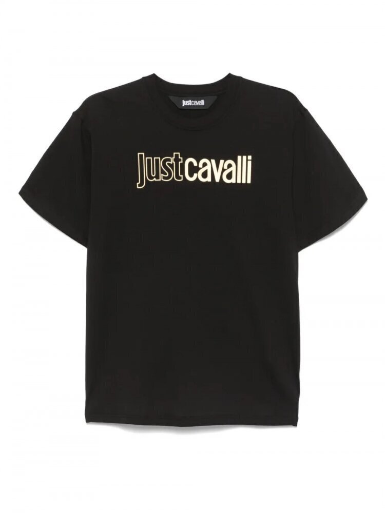 JUST CAVALLI  t-Shirt Jersey Logo Gold Mat Gr Uomo |  JEK PIT