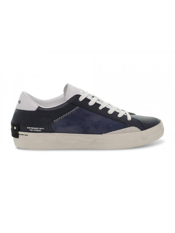 CRIME LONDON  Sneakers Intarsi Blu Uomo |  JEK PIT