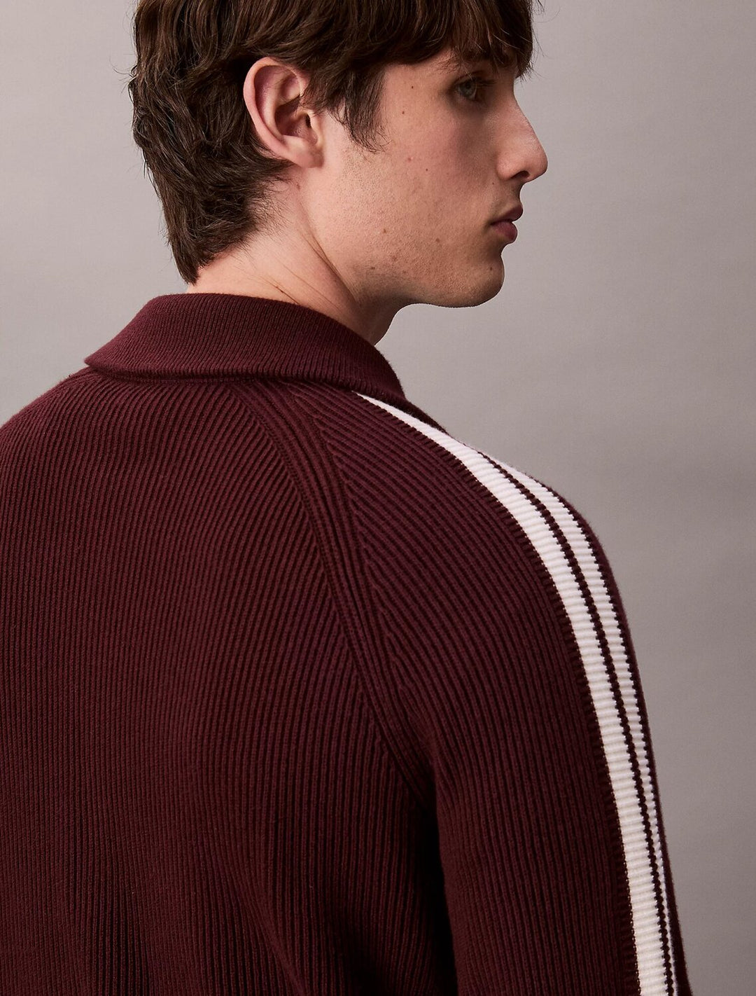 CALVIN KLEIN  Giacca In Maglia Collo Camicia Uomo |  JEK PIT