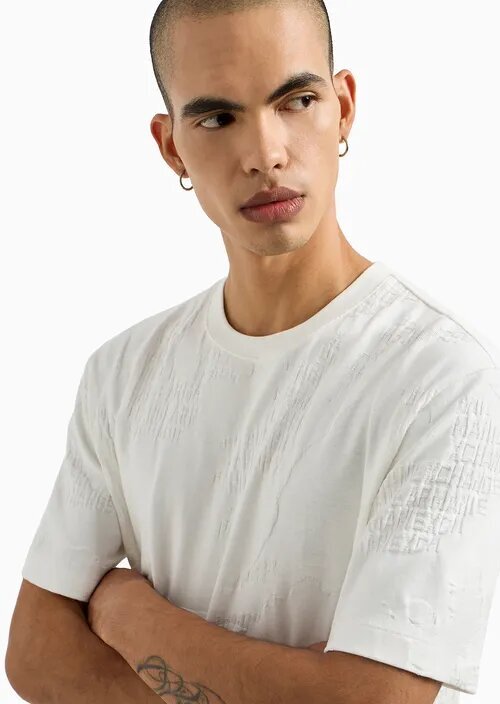 ARMANI EXCHANGE  t-Shirt Logo-Disegno Su Tinta Uomo |  JEK PIT