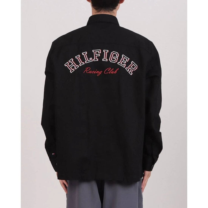 TOMMY HILFIGER  Camicia Over Con Logo In Corsivo Uomo |  JEK PIT