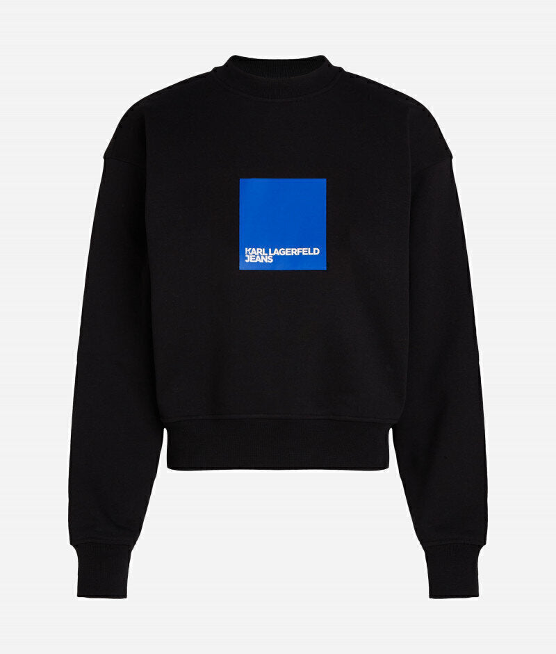 KARL LAGERFELD  Felpa Giro Logo Riquadro Gr Donna |  JEK PIT