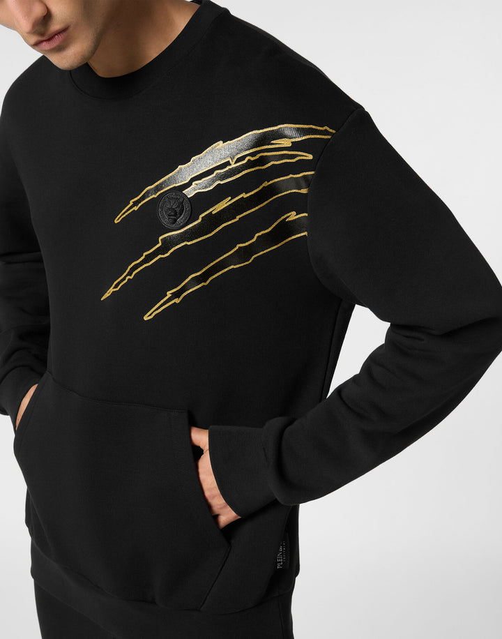 PLEIN SPORT  Felpa Con Stampa e Logo Tiger Uomo |  JEK PIT