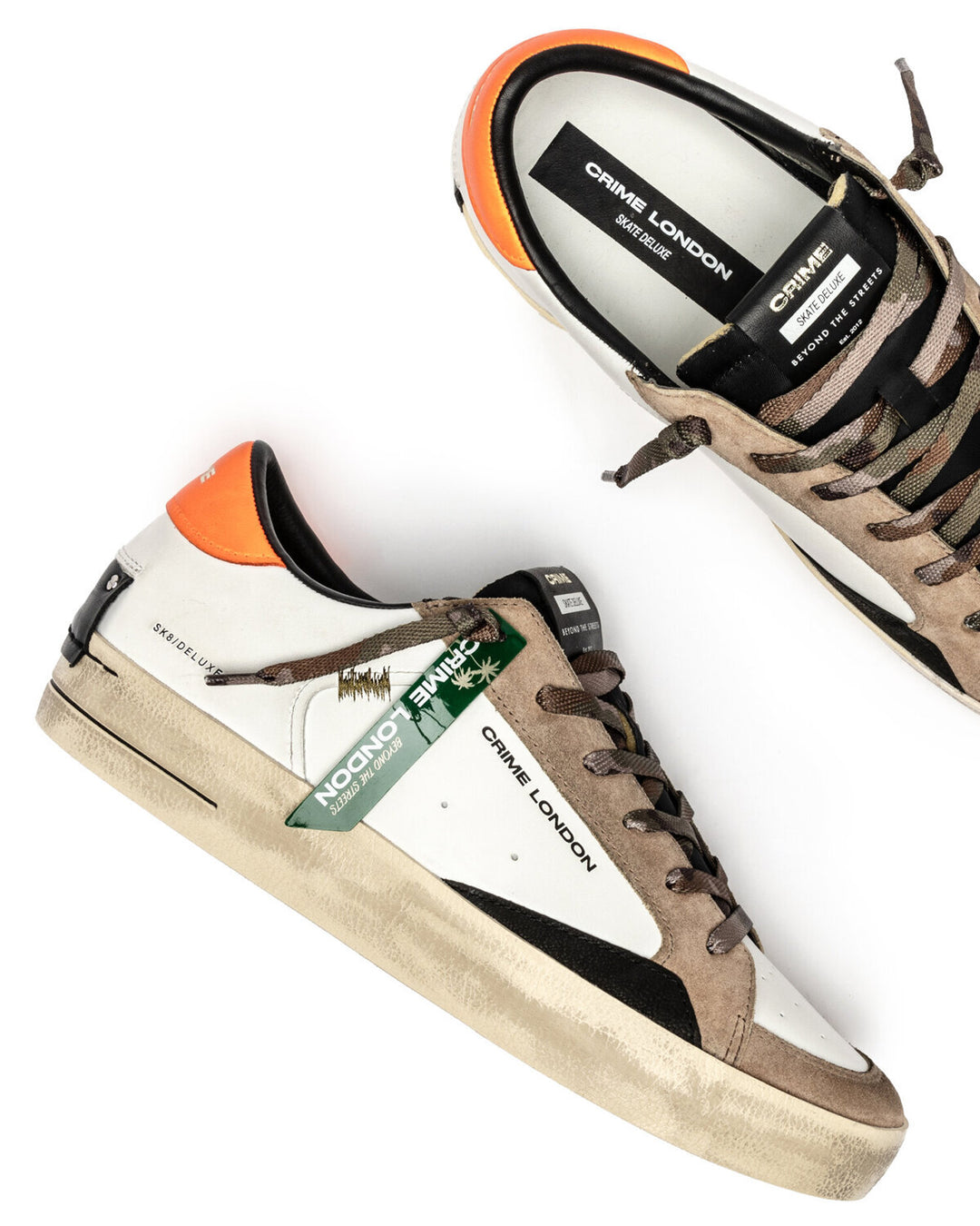 CRIME LONDON  Sneakers Sk8 Retro Orange Deluxe Uomo |  JEK PIT