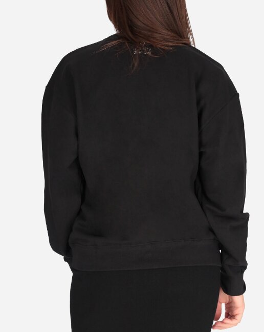 COUNTY OF MILAN - BURLON  Felpa a Giro Logo Aquila Con Strass Donna |  JEK PIT