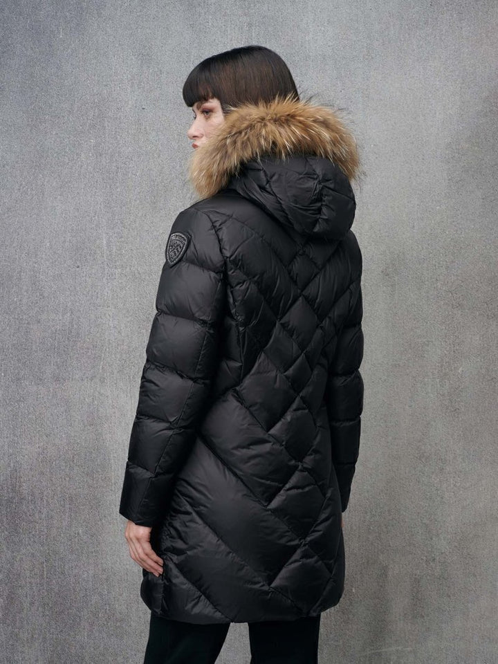 BLAUER  Giubbotto Lungo Con Pelliccia Tri Donna |  JEK PIT