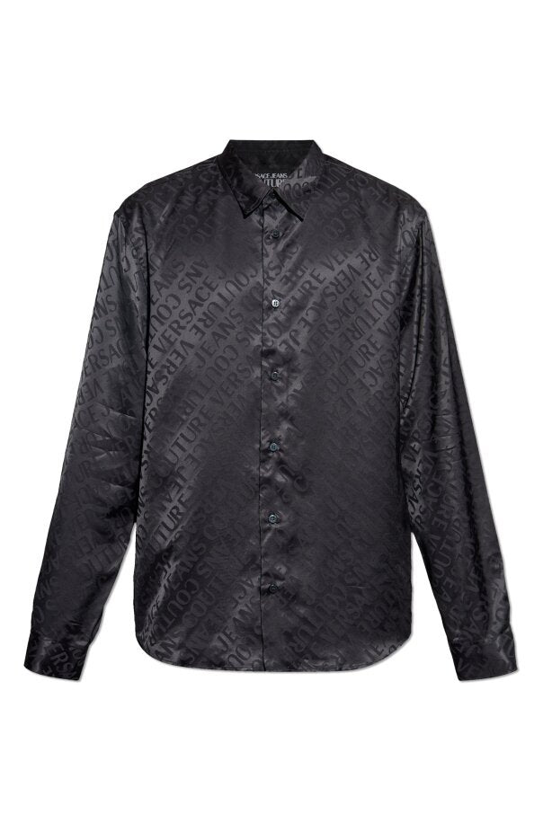 VERSACE JEANS  Camicia Jacquard Allover Twill Uomo |  JEK PIT