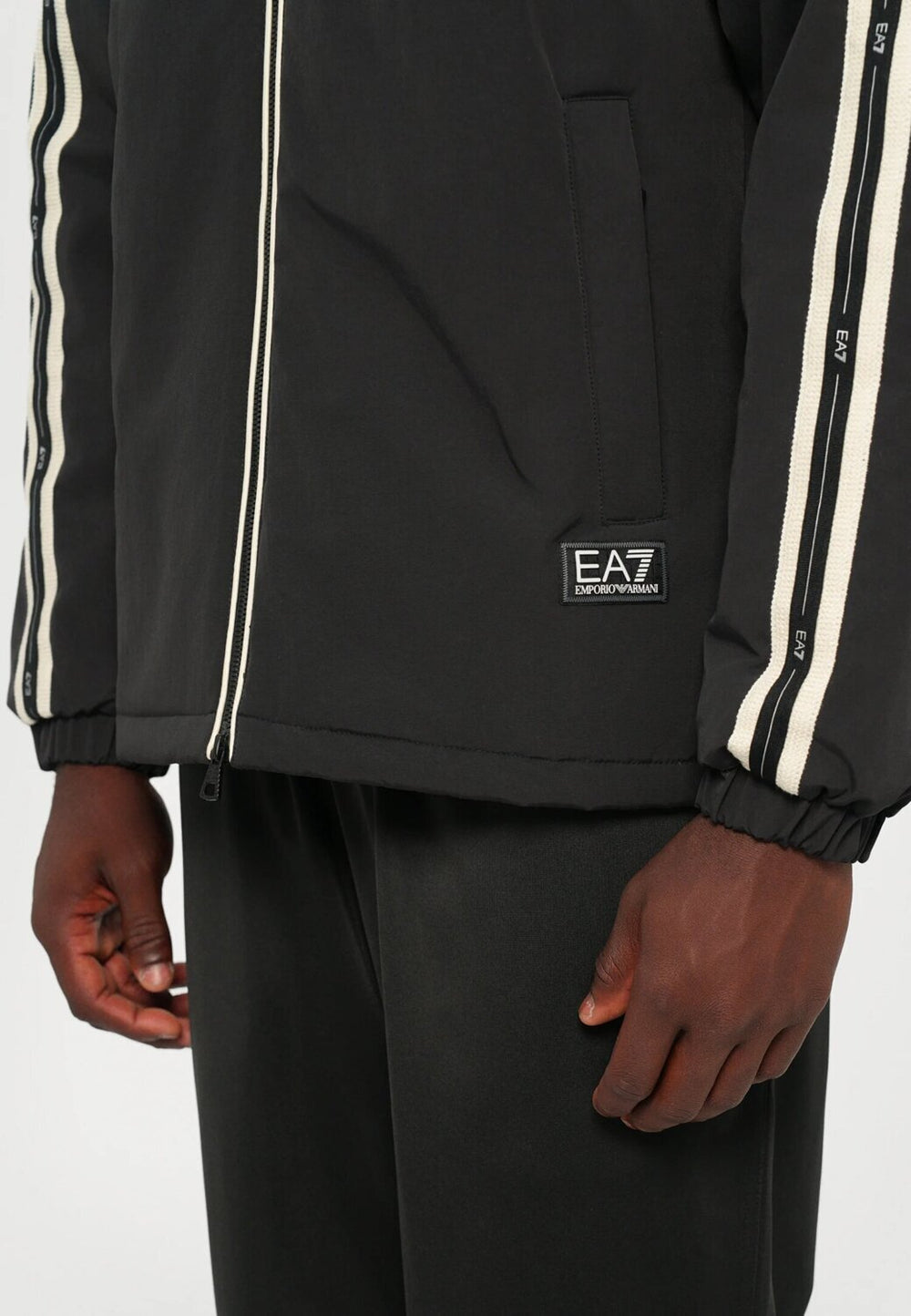 EMPORIO ARMANI EA7  Bomber Con Cappuccio e Banda Uomo |  JEK PIT